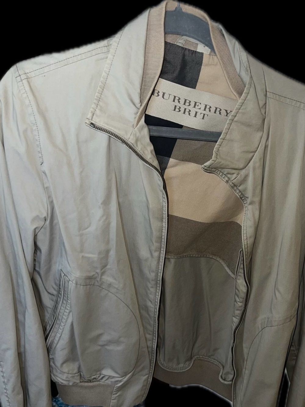 Burberry Brit Men's Light Beige Bomber Jacket